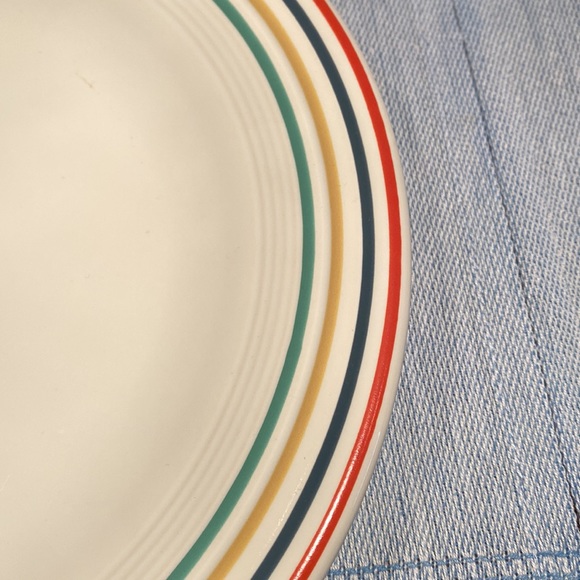 Fiestaware Quattro 10 1/2 inch plate. 4 retired colors - Picture 5 of 5